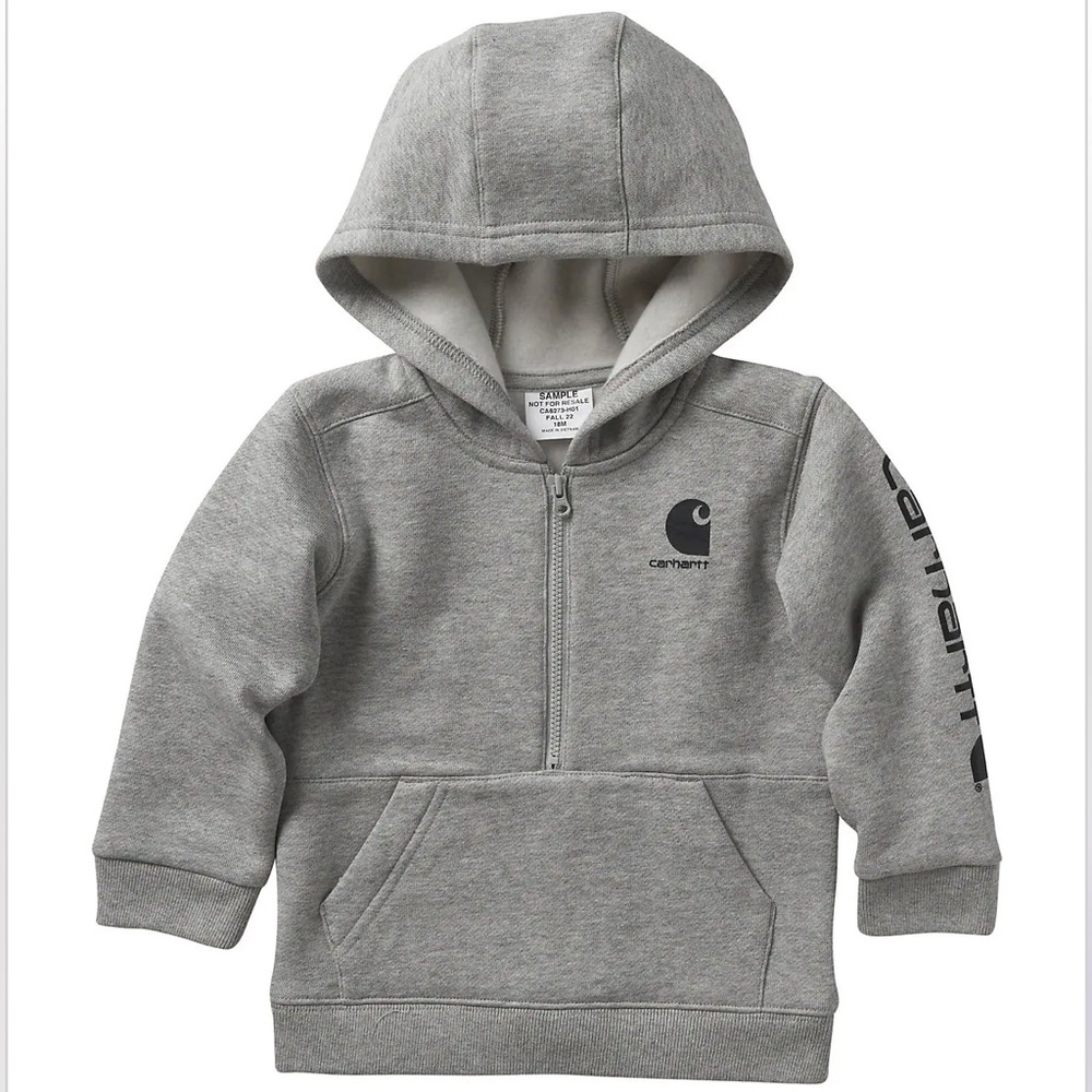Carhartt BOYS' LONG-SLEEVE HALF-ZIP SWEATSHIRT